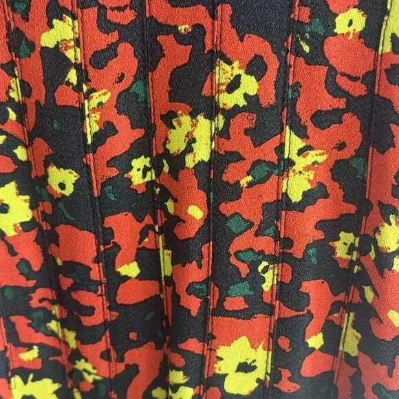 PROENZA SCHOULER- Pintucked-waist Pleated Floral-print Midi Crepe 4 NWT $1806